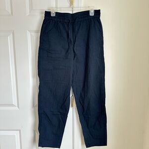 COS Seersucker Navy Pants